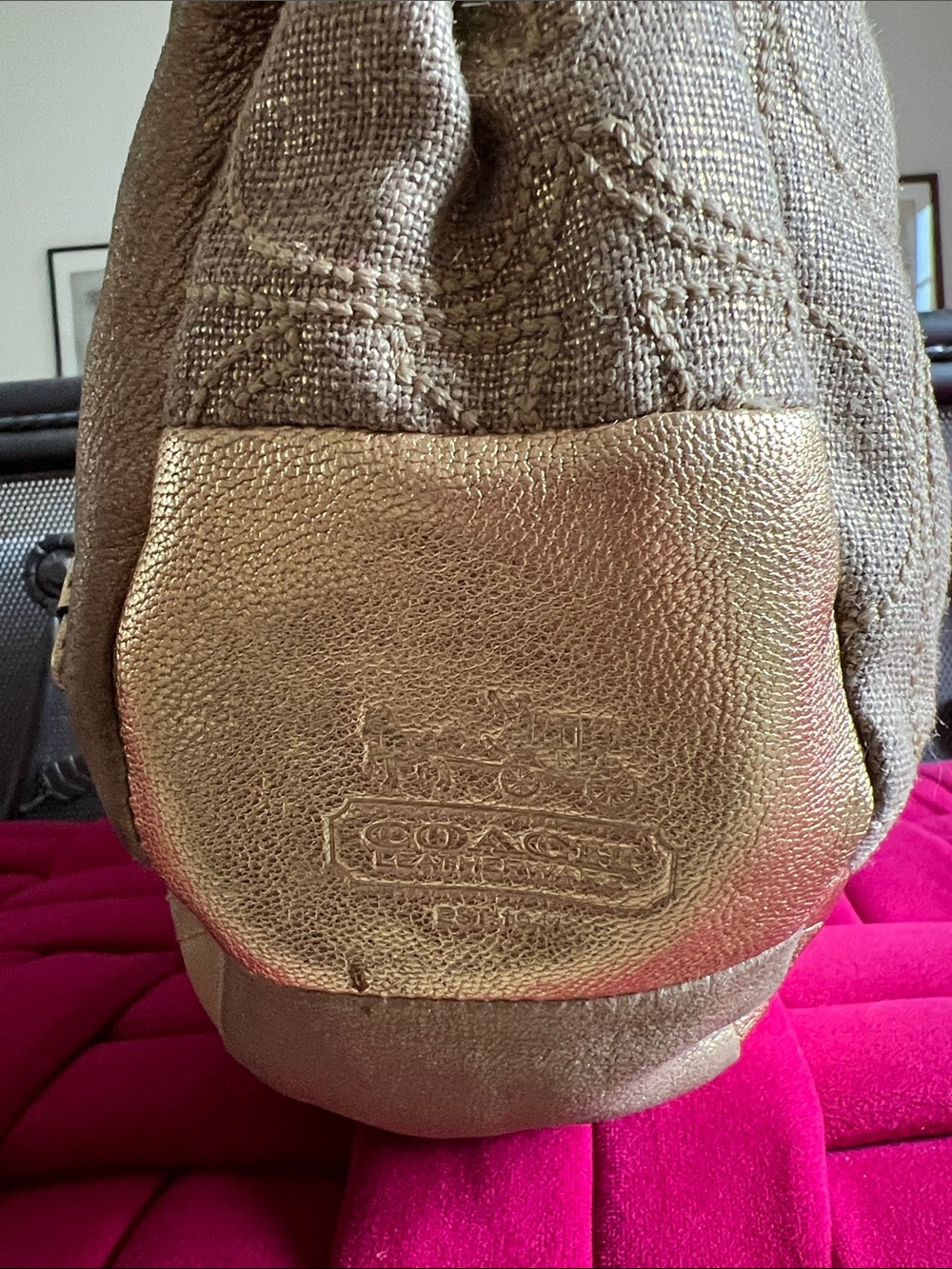 Coach Y2K Ali Patchwork Bag-EUC - Picture 7 of 13